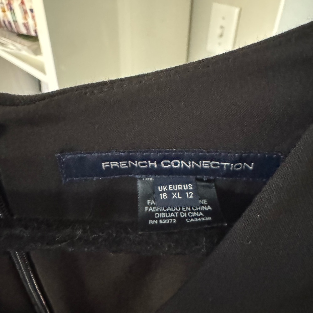 French Connection Black Ruffle Mini Dress - Picture 5 of 5